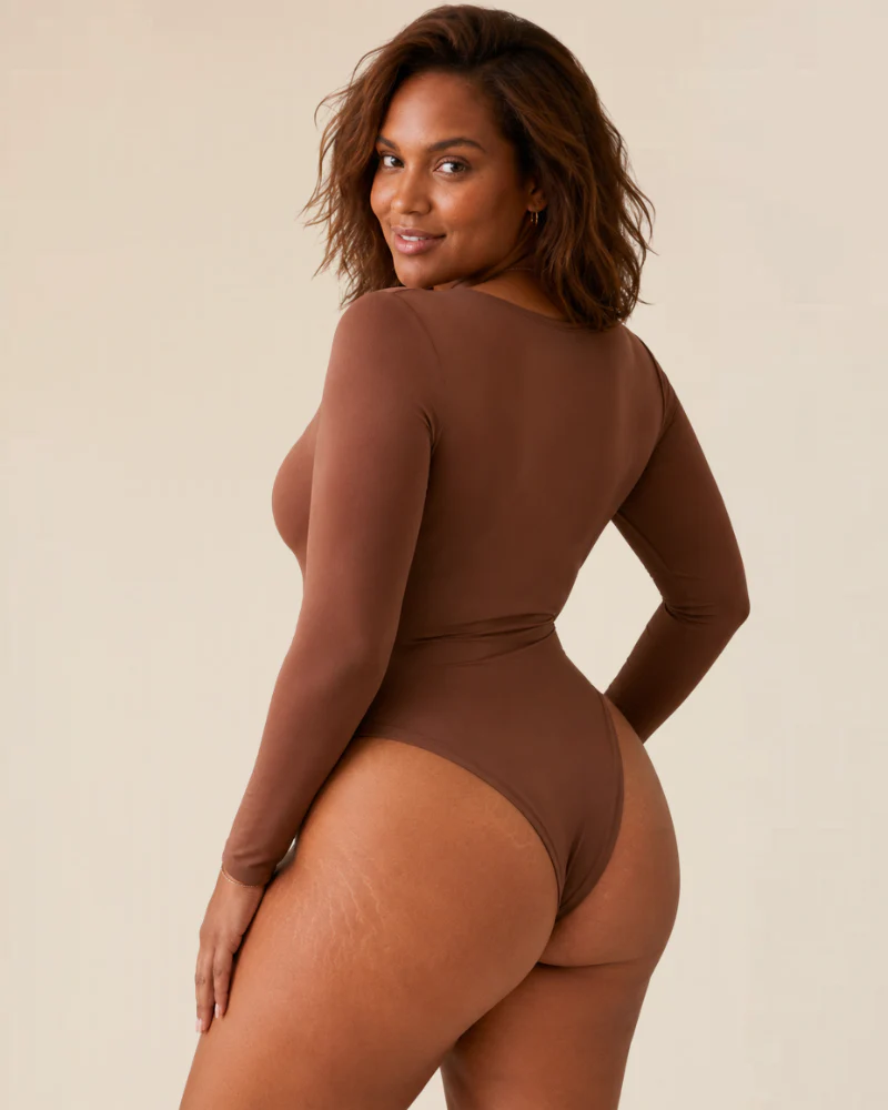 Long Sleeve Thong Bodysuit - Image 4